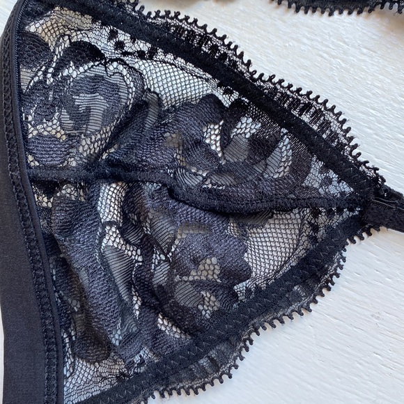 Valentine black NYC by jonas & brown bra lace size XS wireless NWT - Picture 11 of 11